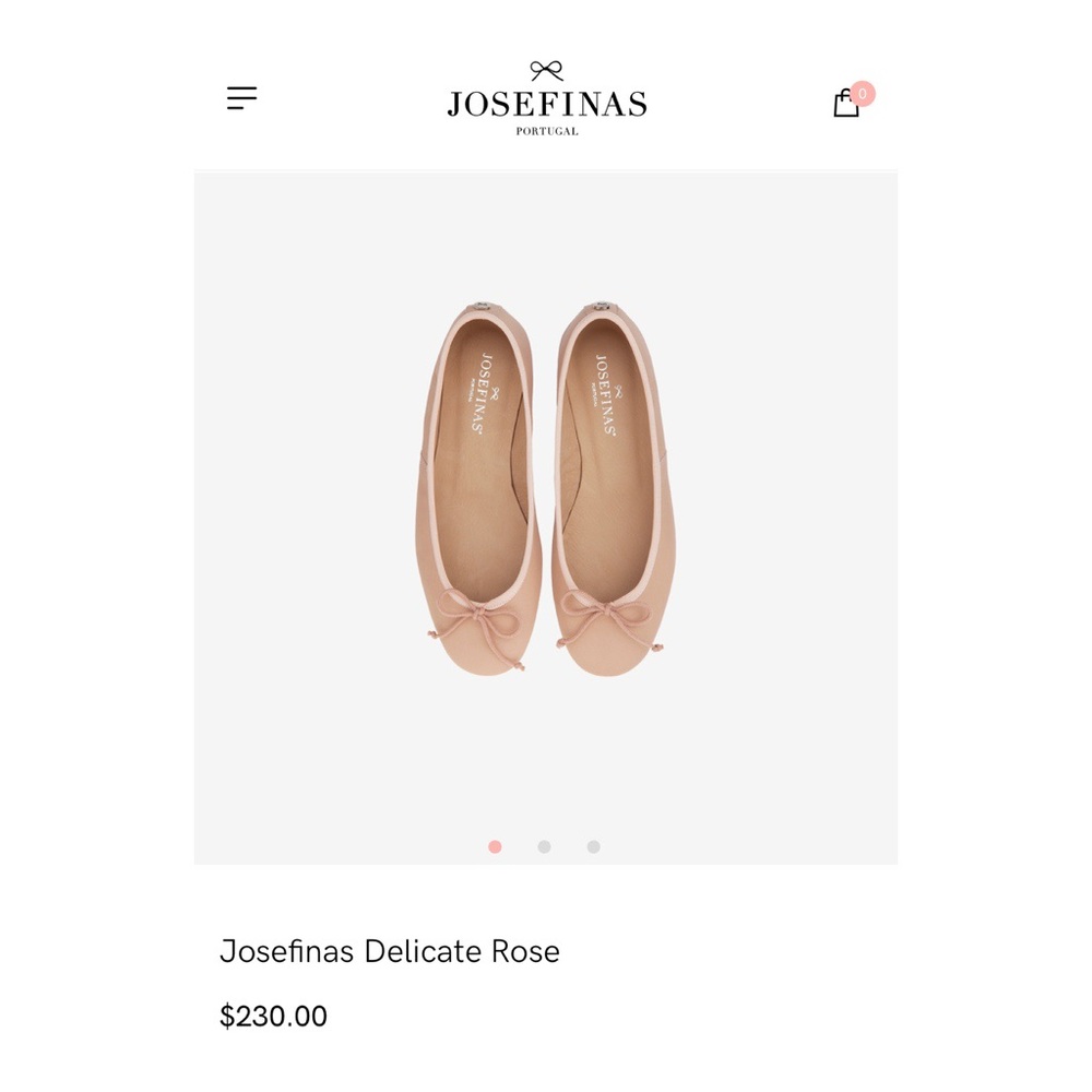 Josefinas Portugal Delicate Rose Ballet Flats